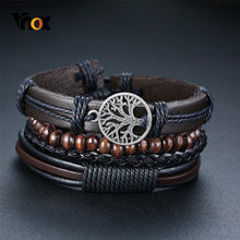 Charger l'image dans la galerie, Gratuit-Ensemble de bracelets tressés en cuir (4pcs)