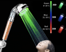 Charger l'image dans la galerie, Tête de douche LED avec filtre à eau